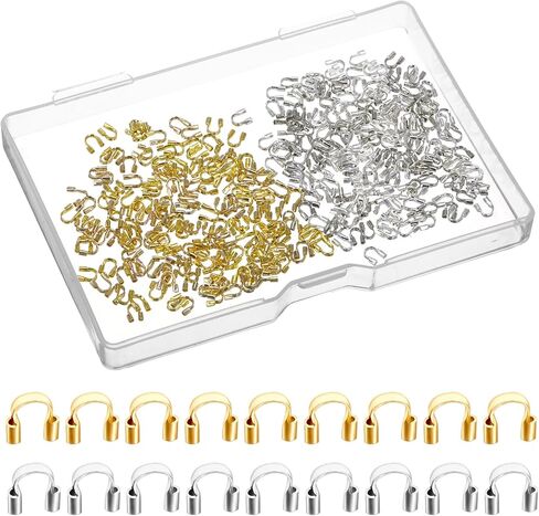 400pcs حراس الأسلاك لصنع المجوهرات ، أولياء الأسلاك لصناعة المجوهرات ، وصي الأسلاك النحاسية ، حلقات حارس الأسلاك على شكل سوار حلق صني in Saudi Arabia