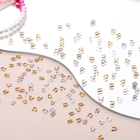 400pcs حراس الأسلاك لصنع المجوهرات ، أولياء الأسلاك لصناعة المجوهرات ، وصي الأسلاك النحاسية ، حلقات حارس الأسلاك على شكل سوار حلق صني in Saudi Arabia