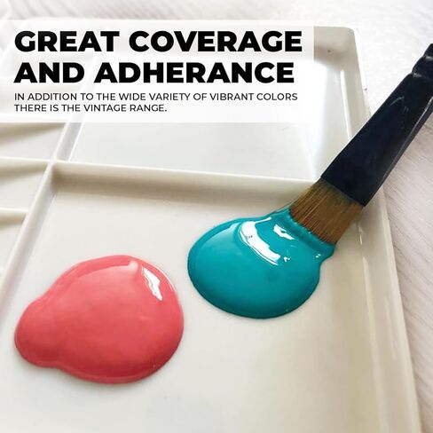 6-Piece Chalk Paint Kit - Premium Water-Based Matte Finish Paint for Furniture Restoration and Craft Projects - Fast Drying and Non-Toxic (100ml/3.3oz.) in Saudi Arabia