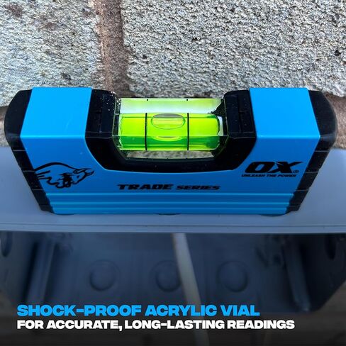 OX TOOLS Trade مستوى طوربيد 10 بوصة - مغناطيسي وثلاث قوارير in Kuwait