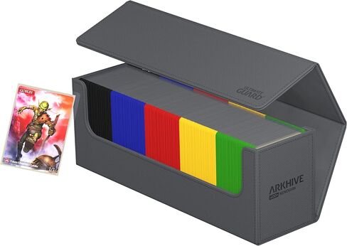 Ultimate Guard Arkhive 400+, Deck Case for 400 Double-Sleeved TCG Cards, Grey, Compatible with Boulders, Magnetic Closure & Microfiber Inner Lining in Saudi Arabia