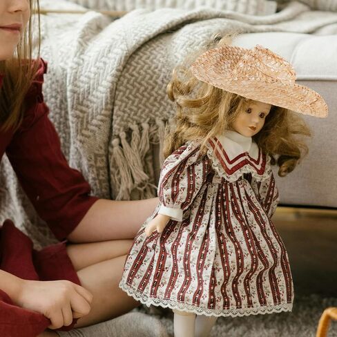 LOGOFUN Mini Straw Hat Straw Miniature Cowboy Hat for Crafts Small Straw Cowboy Hat for DIY Craft Doll Costume Accessories Multicolored in Saudi Arabia