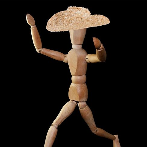 LOGOFUN Mini Straw Hat Straw Miniature Cowboy Hat for Crafts Small Straw Cowboy Hat for DIY Craft Doll Costume Accessories Multicolored in Saudi Arabia