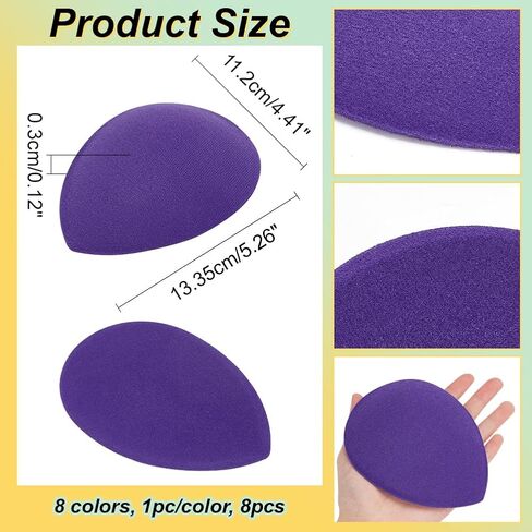 NBEADS 8Pcs Teardrop Fascinator Hat Base, 5.2x4.4inch EVA Millinery Fascinator Base Cocktail Hats Making Base Women Hat Craft for Making Party Wedding Hat DIY Crafts Hair Accessories Decoration in Saudi Arabia