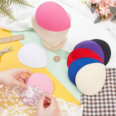 NBEADS 8Pcs Teardrop Fascinator Hat Base, 5.2x4.4inch EVA Millinery Fascinator Base Cocktail Hats Making Base Women Hat Craft for Making Party Wedding Hat DIY Crafts Hair Accessories Decoration in Saudi Arabia