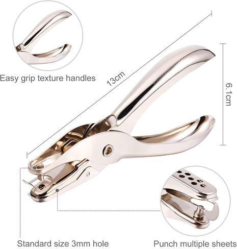 300 Pieces 3/4 Inch Paper Fasteners Small Round Metal Brads with Hole Punch for Scrapbooking Crafts Making DIY (Gold) in Saudi Arabia