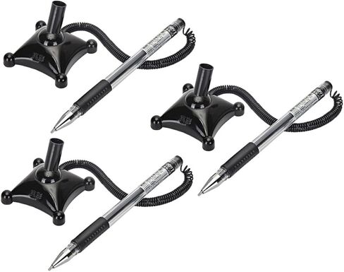 3Pcs Desktop Sign Pens Multi Function Counter Business Pens for Guest Book Hotel Writing Smooth Ink Stylish and Elegant Design for Office and Retail in Saudi Arabia