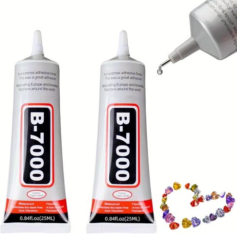 B-7000 لاصق الغصين متعدد الوظائف ، غراء فائق مناسبة لإصلاح شاشة الهاتف ، خشبي ، مجوهرات ، حزمة واحدة (25 مل*2) in Saudi Arabia