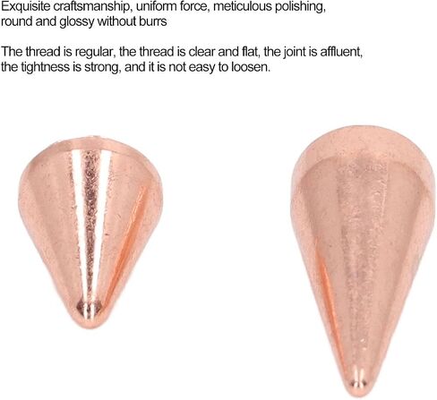 Punk Cone Spikes Studs 10 Pcs Spike Screw Rivets Bags Clothes Shoes Decorative Nails Screws Punk Rose Gold Clothing Decoration Luggage Accessories Leather Leathercraft Rivets in Saudi Arabia