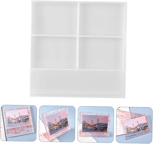 1pc Silicone Photo Frame Mold Epoxy Silicone for Craft Projects Create Unique and Frames Easy to Use and for Gifting in Saudi Arabia