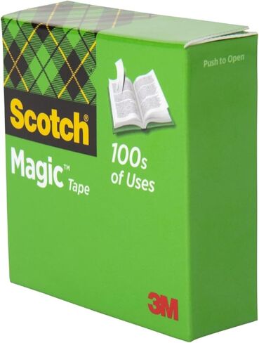 Scotch Magic Tape, 3 Rolls, Numerous Applications, Invisible, Engineered for Repairing, 3/4 x 800 Inches, 1 Inch Core, Boxed (810S3) in Saudi Arabia
