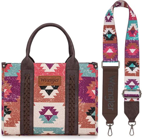 Wrangler Tote Bag Western Purses for Women Shoulder Boho Aztec Handbags in Kuwait