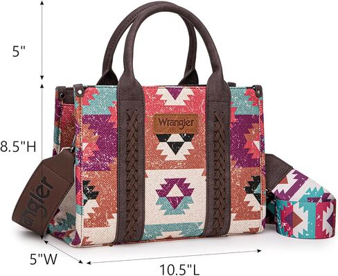 Wrangler Tote Bag Western Purses for Women Shoulder Boho Aztec Handbags in Kuwait