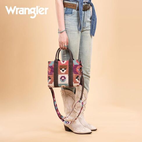 Wrangler Tote Bag Western Purses for Women Shoulder Boho Aztec Handbags in Kuwait