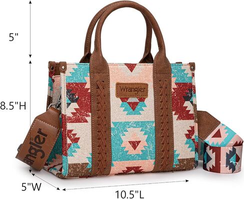 Wrangler Tote Bag Western Purses for Women Shoulder Boho Aztec Handbags in Saudi Arabia