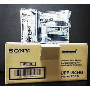 High Gloss Black and White Thermal Print Paper for use in UP-D711 printer, box/10 rolls. 104 prints per roll. in Saudi Arabia