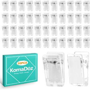 50 Pcs Self Adhesive Tapestry Wall Hanging Clips, Clear Hooks for Photos, Posters, Banners, Strong Damage-Free Hangers for Home, Dorm & Office Décor in Saudi Arabia