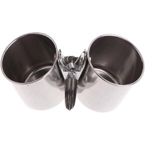 أوعية مزدوجة مغذية الطيور مع مقطع للقفص على أوعية الفولاذ المقاوم للصدأ مع طعام المشبك وأكواب الماء للببغاوات in Kuwait