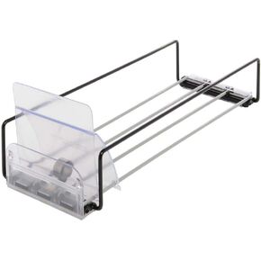 Trion Open Sided Black Metal Expandable Wire Tray - 17"L x 5"-10"W x 5 1/2"H in Saudi Arabia