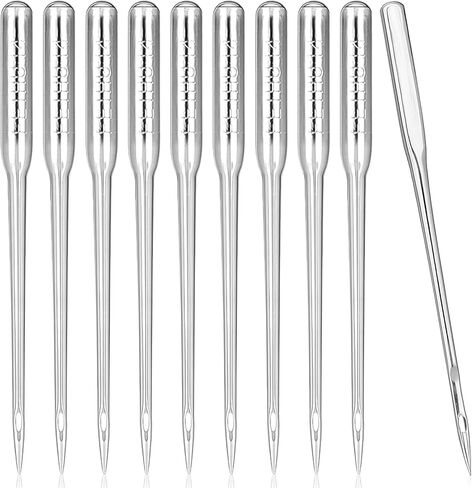 Heclia 100 PCS Machine Machine Needles Universal Size 90/14 إبر آلة الخياطة الثقيلة لمختلف الأقمشة المتوافقة مع المغني Brother Janome ومعظم ماركات آلات الخياطة المنزلية in Saudi Arabia