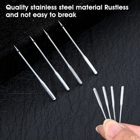 Heclia 100 PCS Machine Machine Needles Universal Size 90/14 إبر آلة الخياطة الثقيلة لمختلف الأقمشة المتوافقة مع المغني Brother Janome ومعظم ماركات آلات الخياطة المنزلية in Saudi Arabia