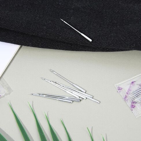 Heclia 100 PCS Machine Machine Needles Universal Size 90/14 إبر آلة الخياطة الثقيلة لمختلف الأقمشة المتوافقة مع المغني Brother Janome ومعظم ماركات آلات الخياطة المنزلية in Saudi Arabia