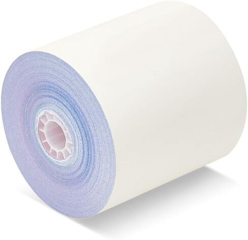 3 طلاء 3 "بوصة 65 قدمًا (50 لفائف) أبيض/كناري/ورق مطبخ بدون كربون وردي 50 لفات TMU 220 ورقة أمريكا (3 فول 3" بوصة 65 قدمًا) in Kuwait