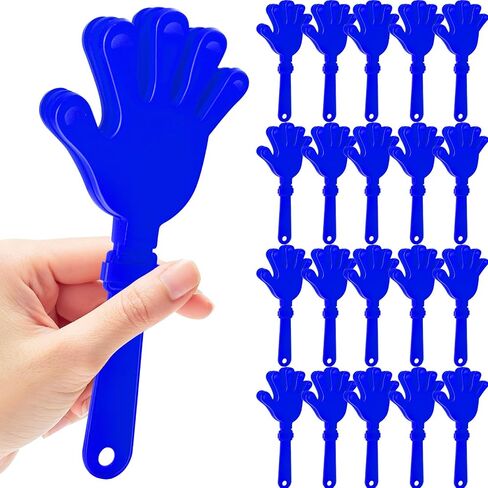 24 Pcs Hand Clappers Noisemakers 7.5 Inch Clappers Noisemakers Plastic Hand Clappers for Birthdays Game Football Sporting Events Cheers Supplies Dance Basketball Football Noisemakers(Black) in Saudi Arabia