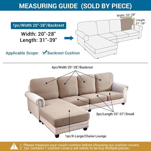 Deep Dream Couch Covers for 3 Cushion Couch Sofa Stretch Sectional Couch Cover for Dogs Pet L Shaped Sofa Slipcovers, Dark Gray Length 25-37 inches in Kuwait