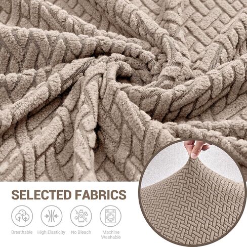 Deep Dream Couch Covers for 3 Cushion Couch Sofa Stretch Sectional Couch Cover for Dogs Pet L Shaped Sofa Slipcovers, Dark Gray Length 25-37 inches in Kuwait