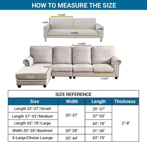 Deep Dream Couch Covers for 3 Cushion Couch Sofa Stretch Sectional Couch Cover for Dogs Pet L Shaped Sofa Slipcovers, Dark Gray Length 25-37 inches in Kuwait