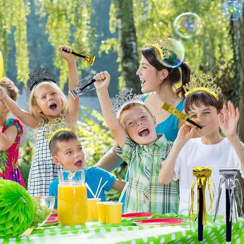24 قطعة حفلة Squawkers عيد الميلاد الحفلات الحفلات صانعي الضوضاء للعام الجديد لصالح اللوازم ، والفضة in Kuwait