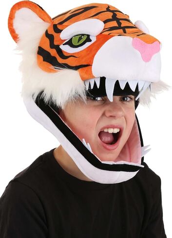 Tiger Jawesome Plush Hat - ملاءمة قابلة للتعديل مع الجيب المخفي ، أغطية رأس ملحق الأزياء in Saudi Arabia