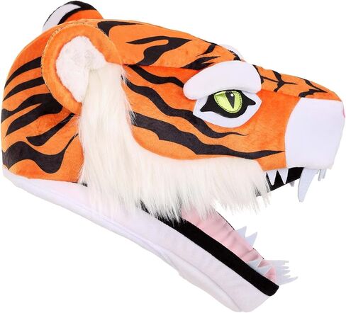 Tiger Jawesome Plush Hat - ملاءمة قابلة للتعديل مع الجيب المخفي ، أغطية رأس ملحق الأزياء in Saudi Arabia