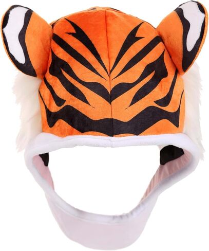 Tiger Jawesome Plush Hat - ملاءمة قابلة للتعديل مع الجيب المخفي ، أغطية رأس ملحق الأزياء in Saudi Arabia