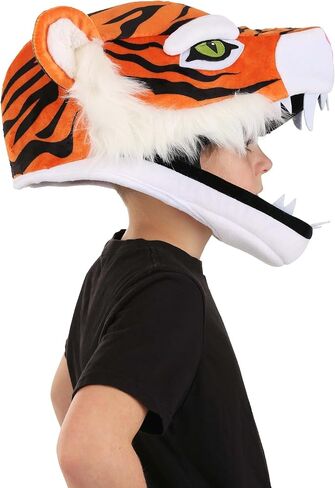 Tiger Jawesome Plush Hat - ملاءمة قابلة للتعديل مع الجيب المخفي ، أغطية رأس ملحق الأزياء in Saudi Arabia