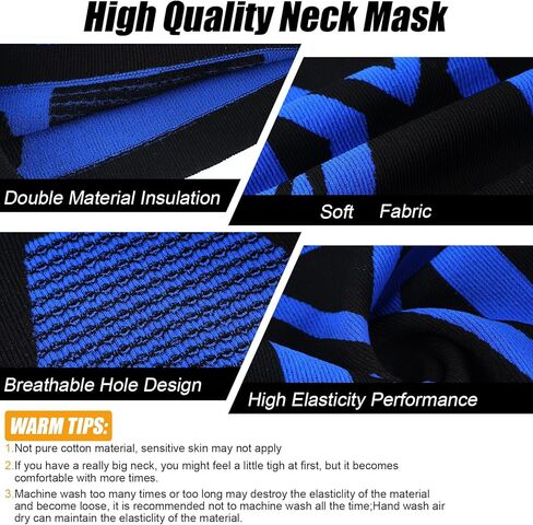 3 Pack Winter Neck Gaiter Windproof Neck Warmer Breathable Face Neck Mask for Men Cold Weather Ski Motorcycle Snowboard Cycling Running Outdoor, 3 Colors, Stylish Color/ Black, Grey, Blue, One size in Kuwait