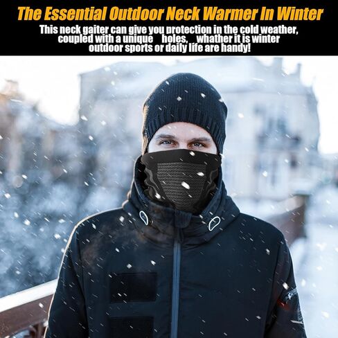 3 Pack Winter Neck Gaiter Windproof Neck Warmer Breathable Face Neck Mask for Men Cold Weather Ski Motorcycle Snowboard Cycling Running Outdoor, 3 Colors, Stylish Color/ Black, Grey, Blue, One size in Kuwait