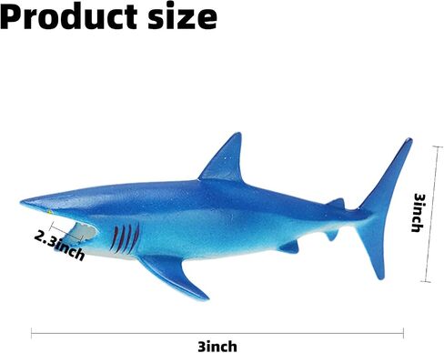 10pcs Plastic Sharks for Drinks, Shark Decor for Shark Party, Vinyl Sharks for Drinks, Lemonade in Saudi Arabia