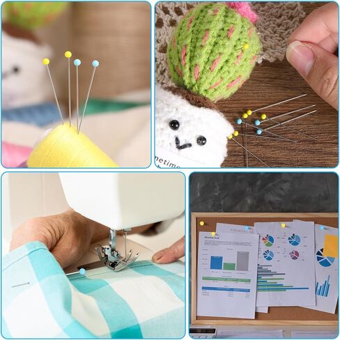 500 PCS 1.5 بوصة دبابيس الخياطة ، دبابيس الفولاذ المقاوم للصدأ ، رأس زجاجية كرات مستقيمة ، دبوس ، كرات كرات ، دبوس خياطة للخياطة مجوهرات DIY in Kuwait