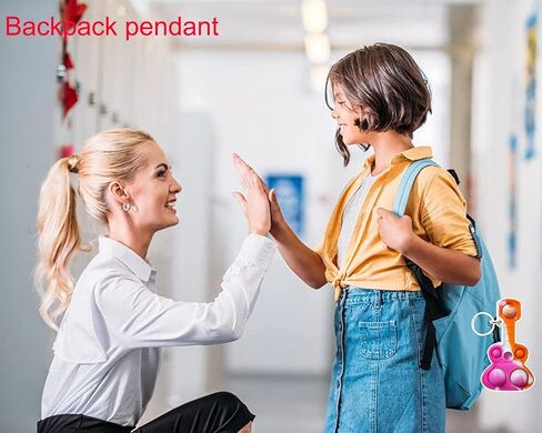 Goodangie00 20 Packs Rainbow Bulk Music Mini Pop Guitar Bubble Fidget Keychain Gift for Easter Kids Boys Girls Beach Party Favors and Classroom Student Prize in Kuwait