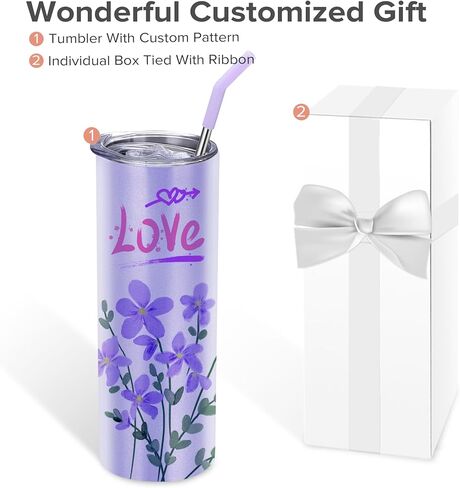 Fastsub SubmiMation tumblers 20 oz فارغ كوب بريق كبير مستقيم الفولاذ المقاوم للصدأ نحيف الفولاذ المقاوم للصدأ معزول مع الأغطية والقش لصالح Heat Heat Press متعدد الألوان 6 حزمة in Kuwait