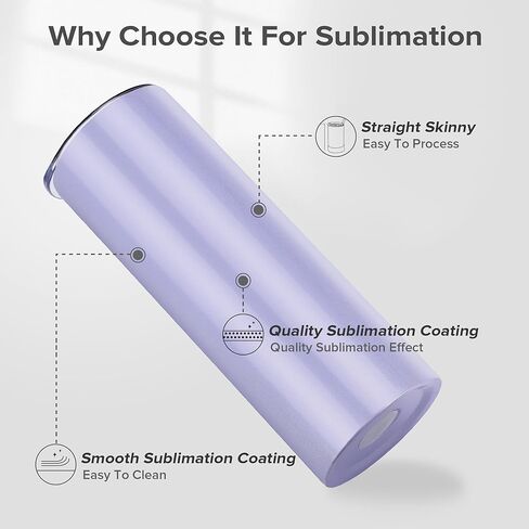 Fastsub SubmiMation tumblers 20 oz فارغ كوب بريق كبير مستقيم الفولاذ المقاوم للصدأ نحيف الفولاذ المقاوم للصدأ معزول مع الأغطية والقش لصالح Heat Heat Press متعدد الألوان 6 حزمة in Kuwait