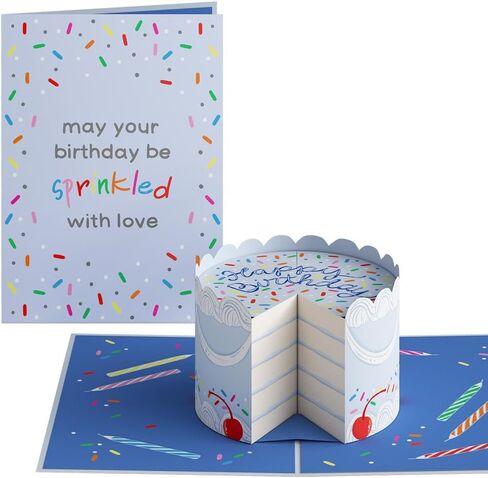 Lovepop Happy Birthday Balloon Box Pop-Up Card – Birthday Card with Pop-Up Gift – Handcrafted 3D Pop-Up Greeting Card – Birthday Card, 3.9 x 5" in Kuwait