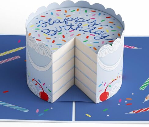 Lovepop Happy Birthday Balloon Box Pop-Up Card – Birthday Card with Pop-Up Gift – Handcrafted 3D Pop-Up Greeting Card – Birthday Card, 3.9 x 5" in Kuwait