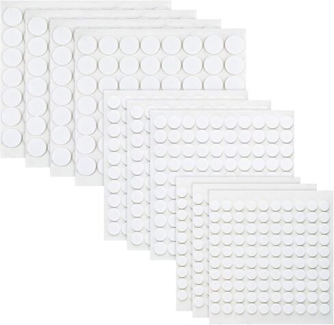 Wandic 824 PCS نقاط رغوة لاصقة من جانب ، 10 صفائح 3 أحجام نقاط الرغوة المزدوجة اللغوية جولة 3D Pop Foam Mount in Kuwait