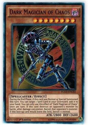 YU-GI-OH! - Dark Magician of Chaos (YGLD-ENC02) - Yugi's Legendary Decks - 1st Edition - Ultra Rare in Saudi Arabia
