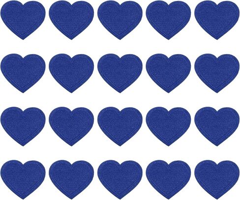 بقع حديد Heart Patikil ، 20 جهازًا ، خياطة على بقع مطرزة القلب ، زخارف زخارف لسترات السترات على ظهر حقيبة الظهر ، الأصفر ، 1.6 "× 1.4" in Saudi Arabia