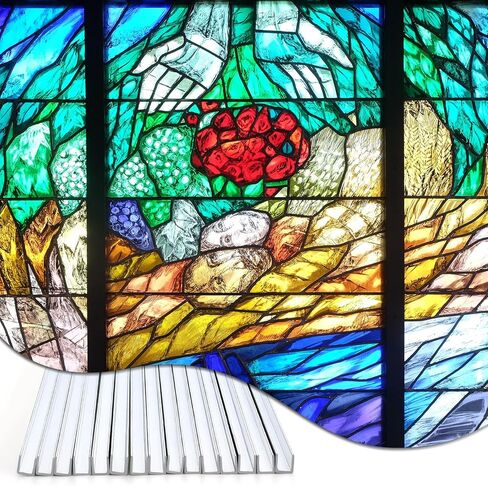 Mornerro 15 PCS 30 ft 1/8 "جاءت هواية على شكل حرف U لإمدادات زجاجية ملون من الزجاج الملون ، 2 قدم لكل منها in Kuwait