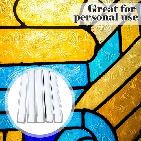 Mornerro 15 PCS 30 ft 1/8 "جاءت هواية على شكل حرف U لإمدادات زجاجية ملون من الزجاج الملون ، 2 قدم لكل منها in Kuwait